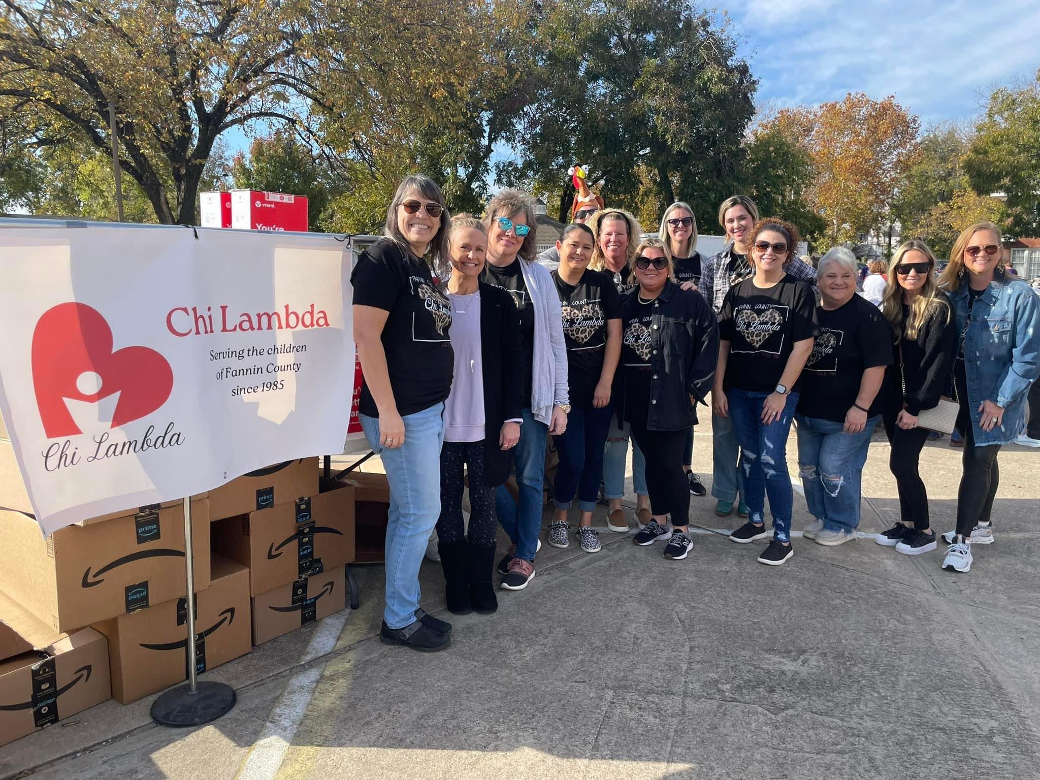 Chi Lambda – Serving the children of Fannin County, Texas since 1985.